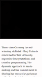 Mobile Screenshot of hilaryhahn.com